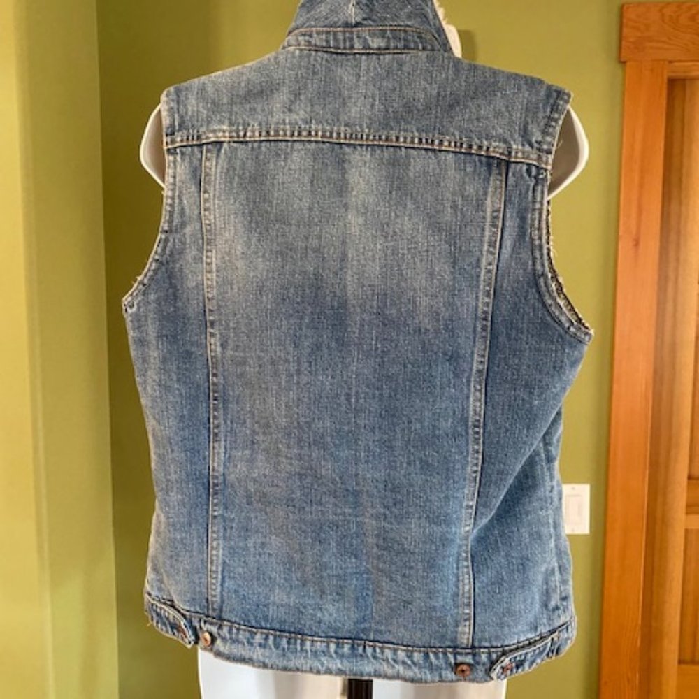 Maison Scotch Fleece Jean Vest - Picture 2 of 5